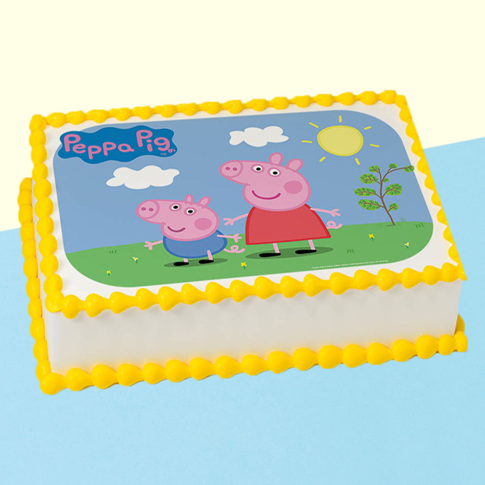 500 Gm Peppa Pig Photo Cake 500 Gm Peppa Pig Photo Cake