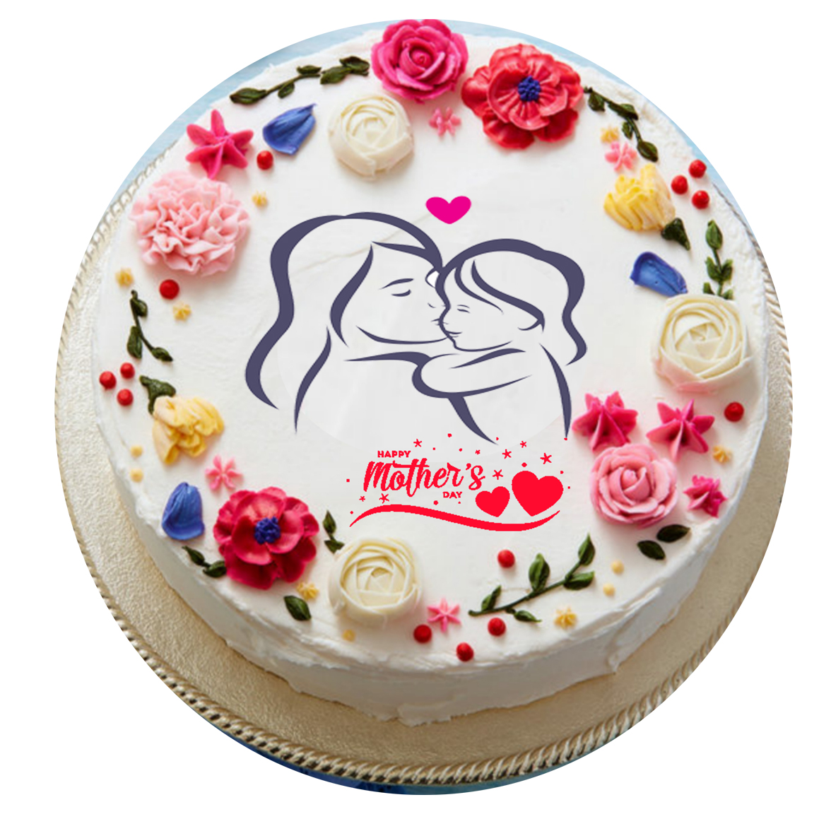 1 KG Mothers Cake For Mom 1 KG Mothers Cake For Mom