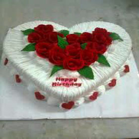 Pine apple heart Shape cake Pine apple heart Shape cake