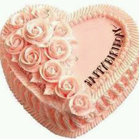 Strawberry heart shape cake Strawberry heart shape cake