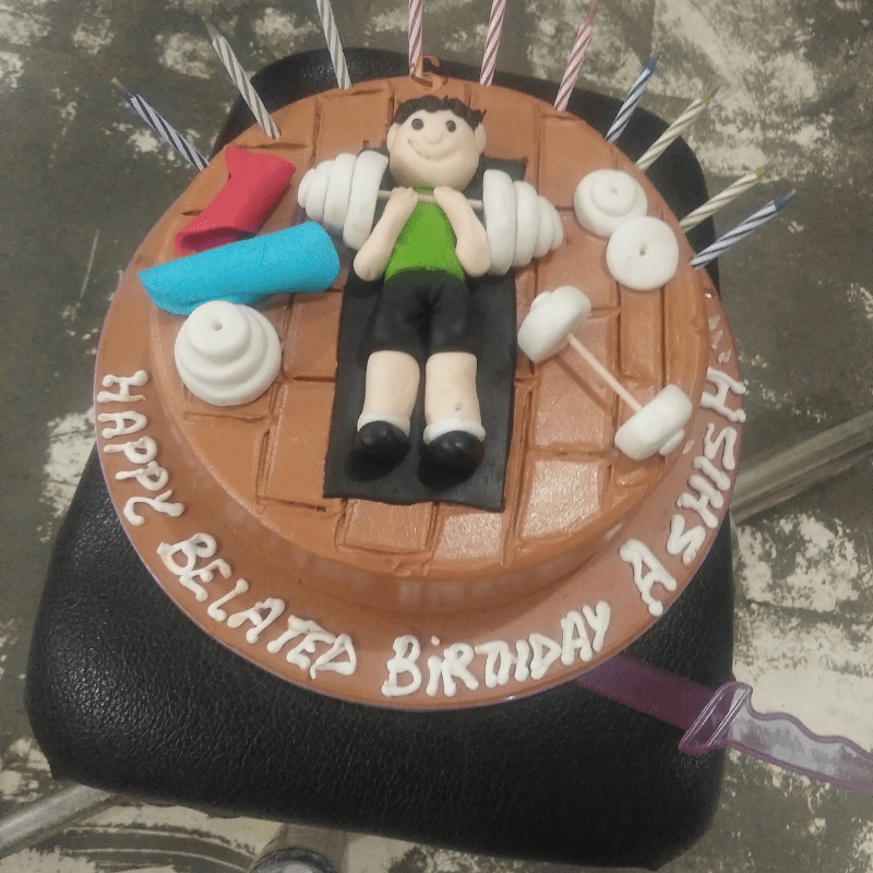 3 KG Customized Gym Cake 3 KG Customized Gym Cake