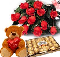 Chocolate TEDDY AND FLOWER Chocolate TEDDY AND FLOWER