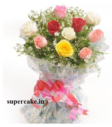 10 Mixed Roses Bunch 10 Mixed Roses Bunch