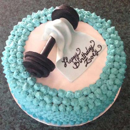 2 KG Dumbell Theme Cake 2 KG Dumbell Theme Cake