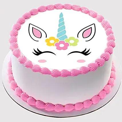 500 GM Unicorn Photo Cake 500 GM Unicorn Photo Cake